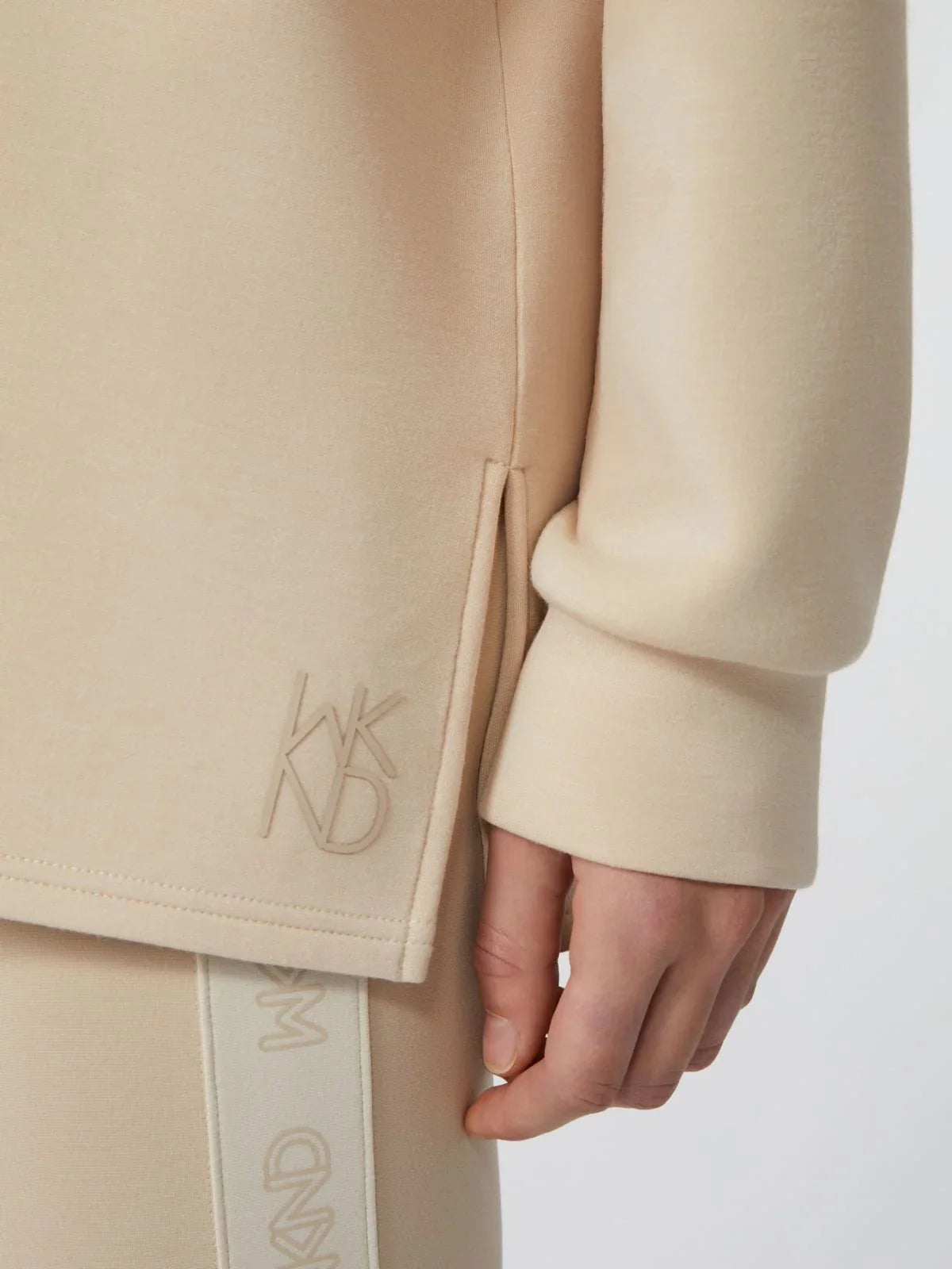 Max Mara - Weekend Giallo long scuba jersey sweatshirt - beige Max Mara - Weekend Giallo long scuba jersey sweatshirt - beige