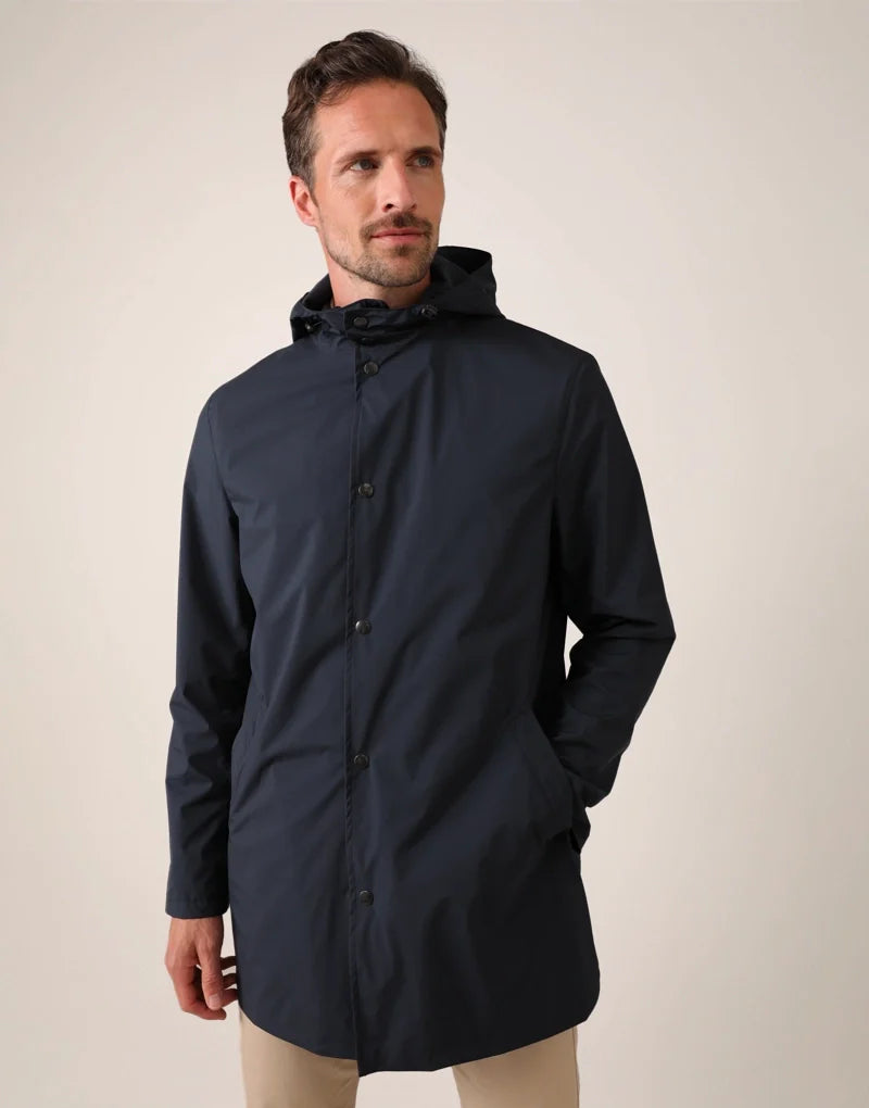Navy rain mac on sale