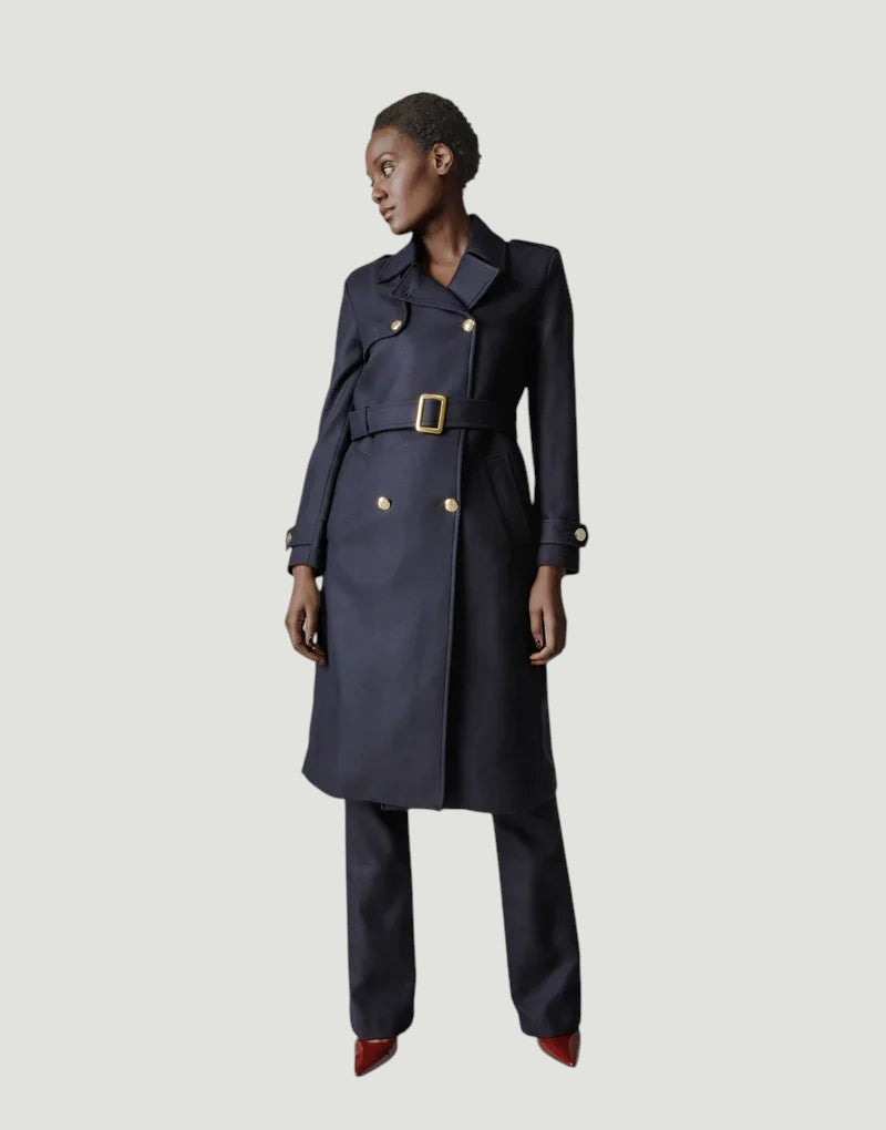 Amelia trench coat - navy loxley Trench Coats Bearco