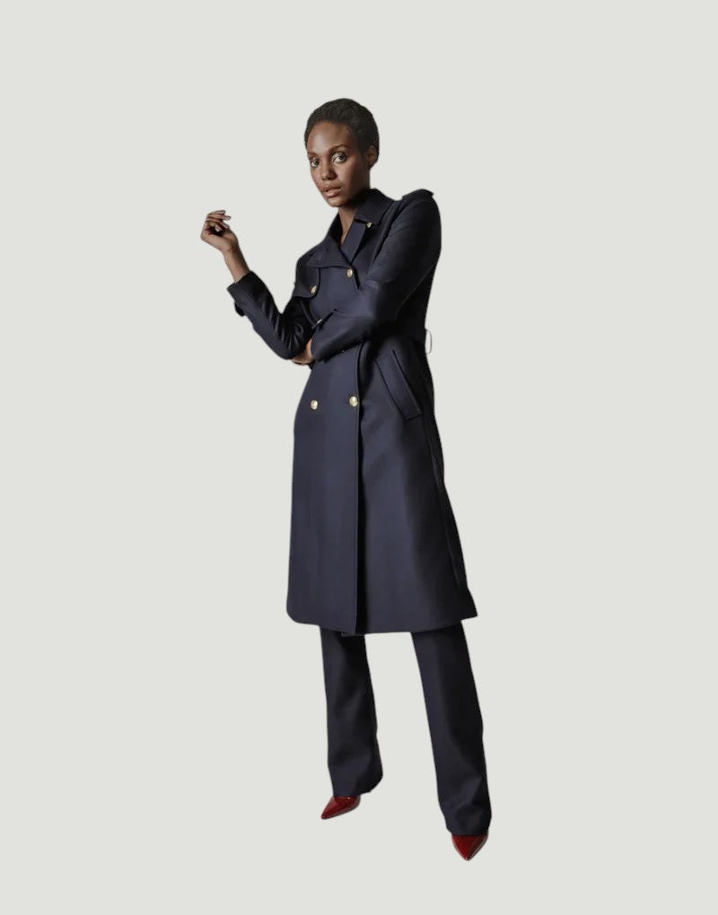 Amelia trench coat - navy loxley Trench Coats Bearco