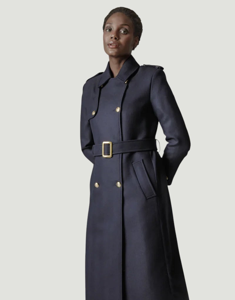 Amelia trench coat - navy loxley Trench Coats Bearco