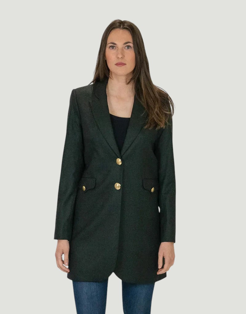 Longline blazer - forest green Blazers Bearco