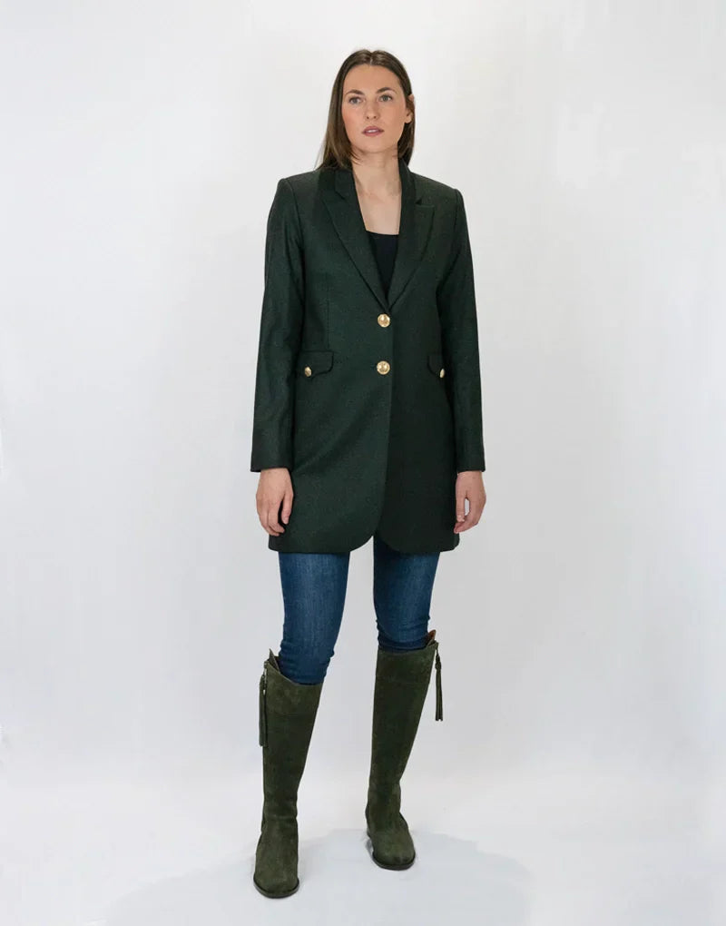 Longline blazer - forest green Blazers Bearco