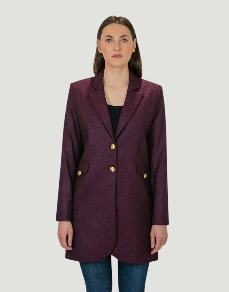 Longline blazer - mulberry Blazers Bearco