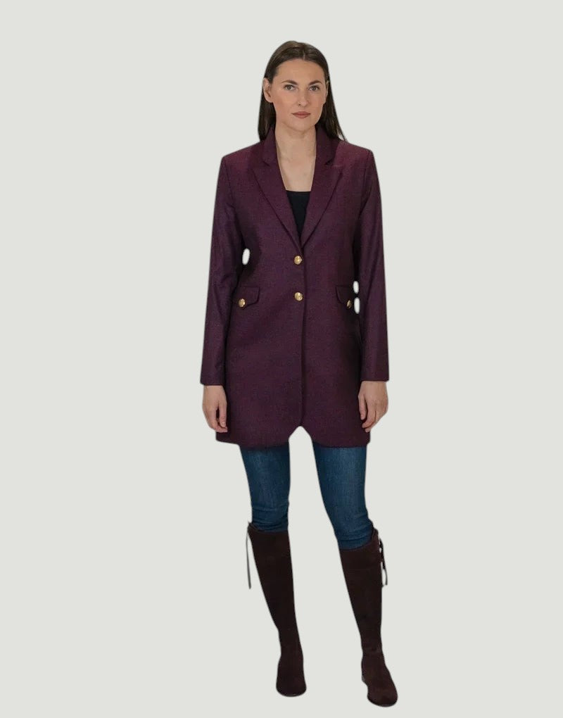 Longline blazer - mulberry Blazers Bearco