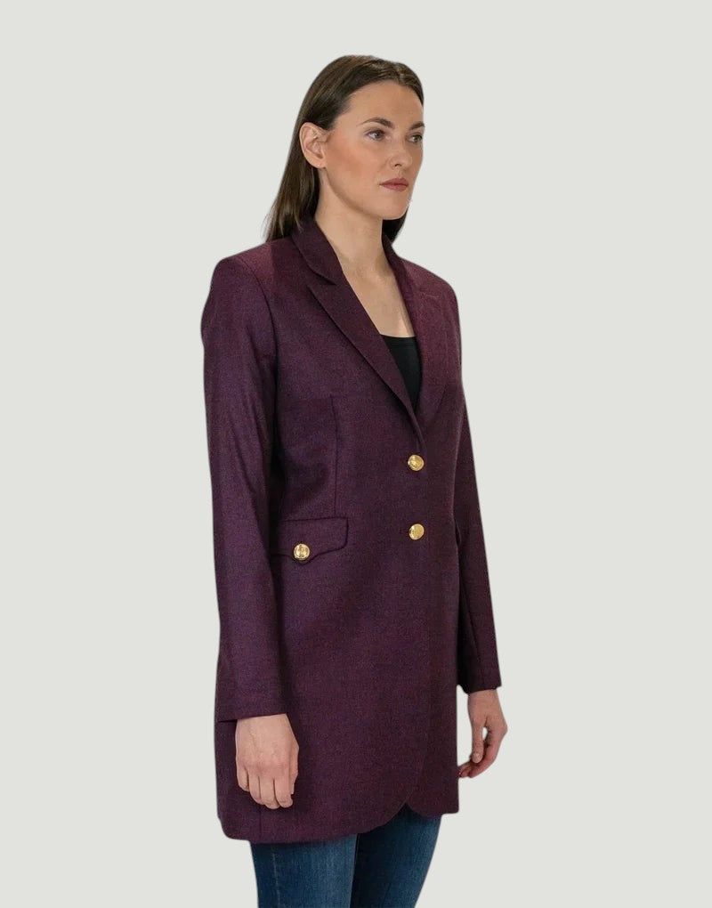 Longline blazer - mulberry Blazers Bearco