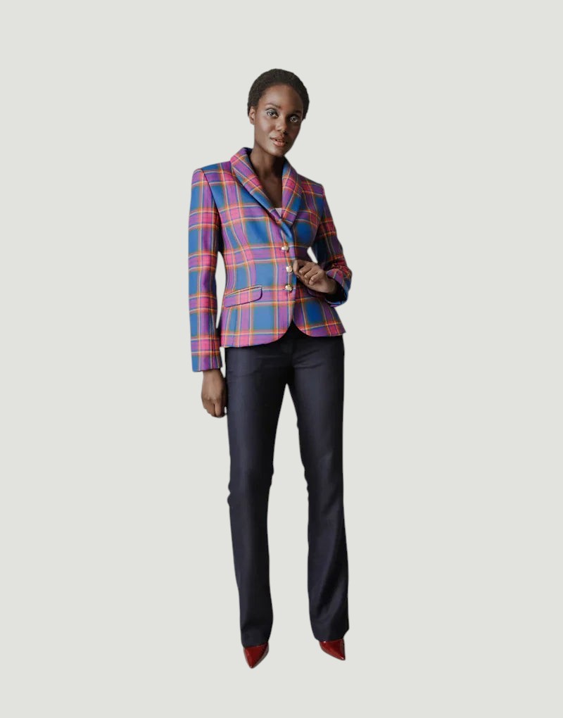 Olivia blazer - modern blair tartan Blazers Bearco