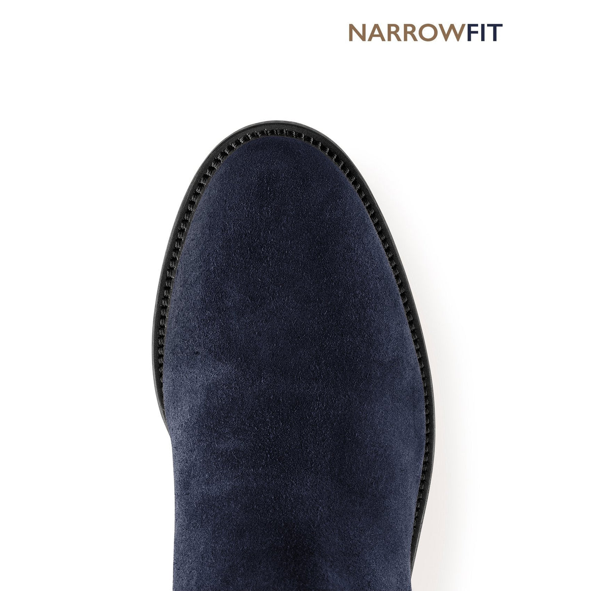 Narrow Fit Regina - Navy Suede Tall Boots FAIRFAX & FAVOR