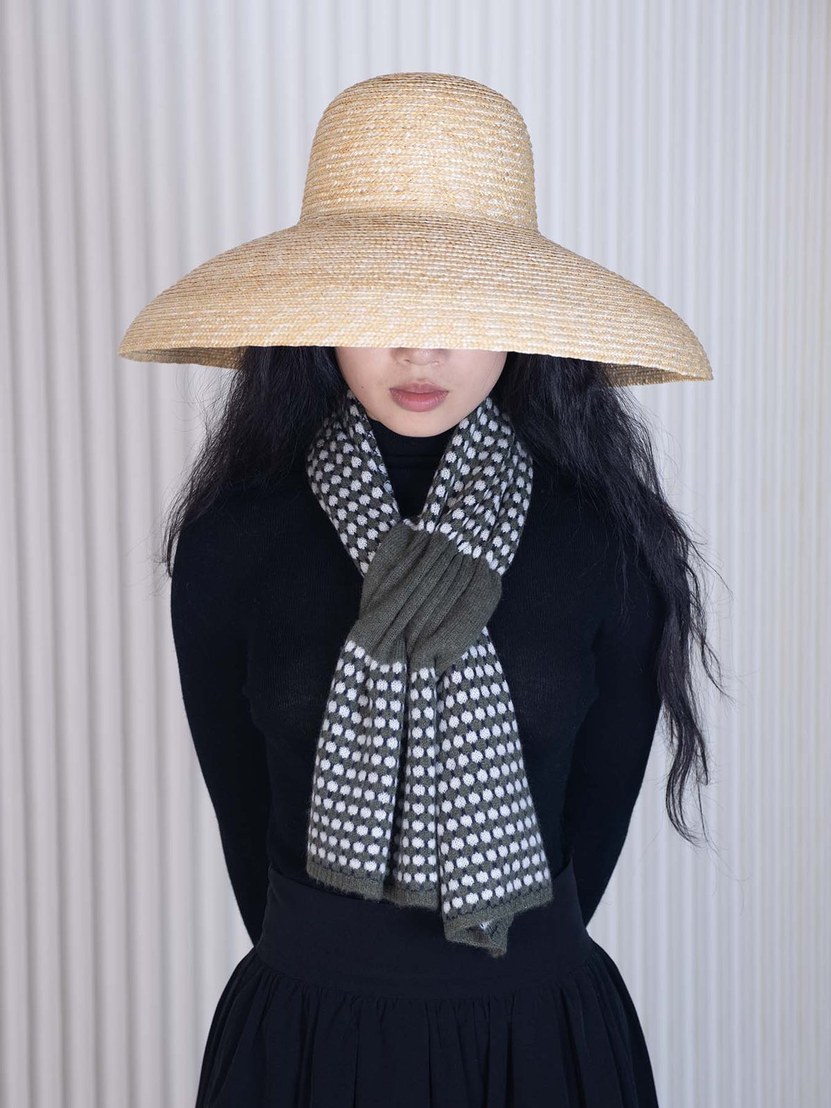 Oats & rice coral keyhole cashmere scarf Scarves Oats & Rice