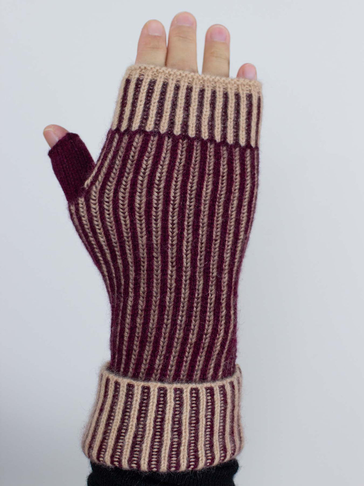 Oats & rice marine cashmere rib hand warmers Gloves Oats &