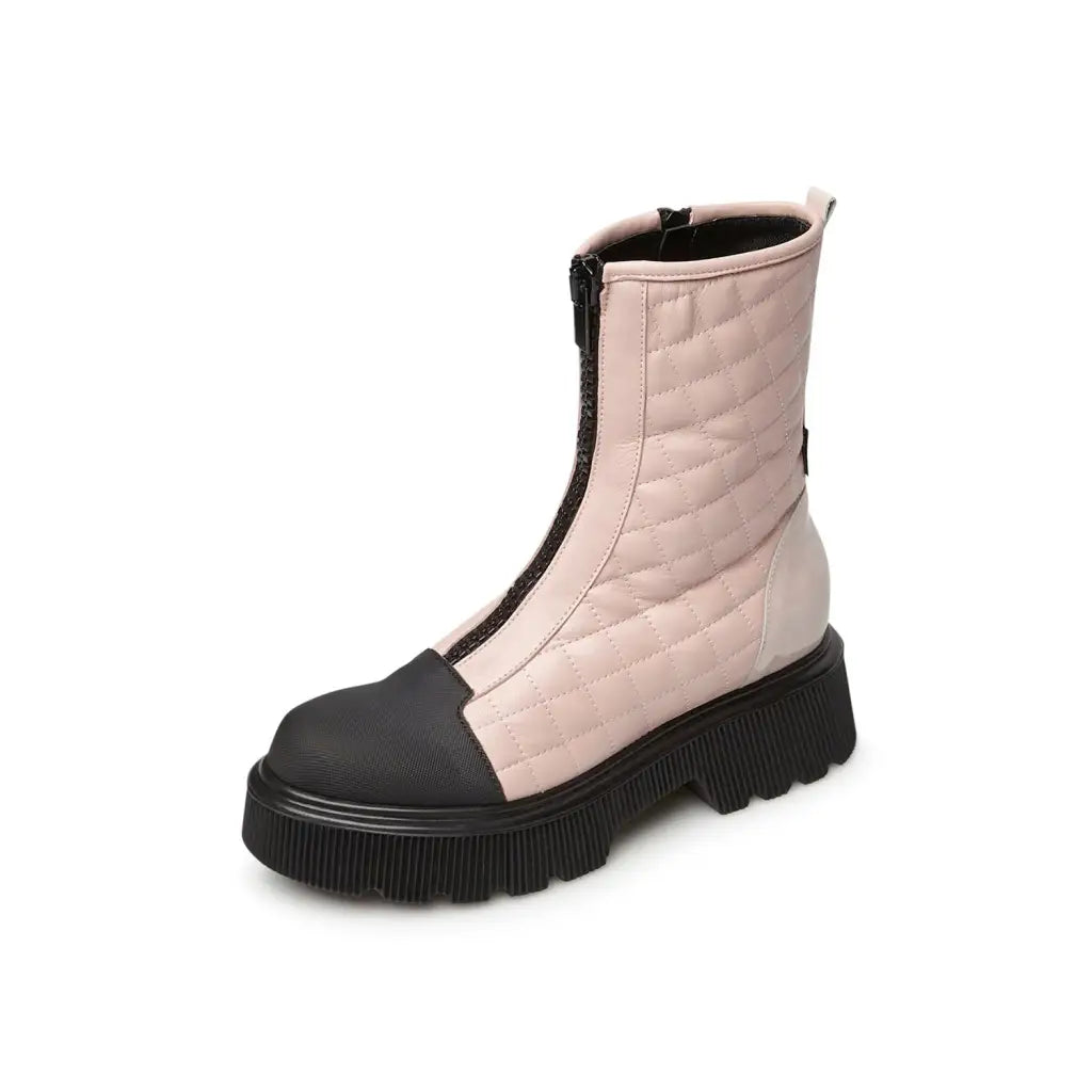 Olive - Pink/Black Short Boots MARCO MOREO