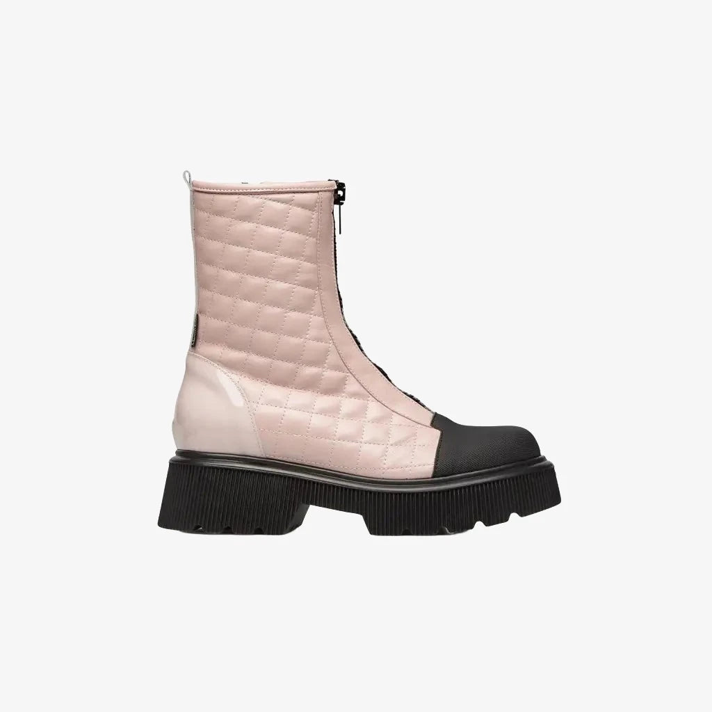 Olive - Pink/Black Short Boots MARCO MOREO
