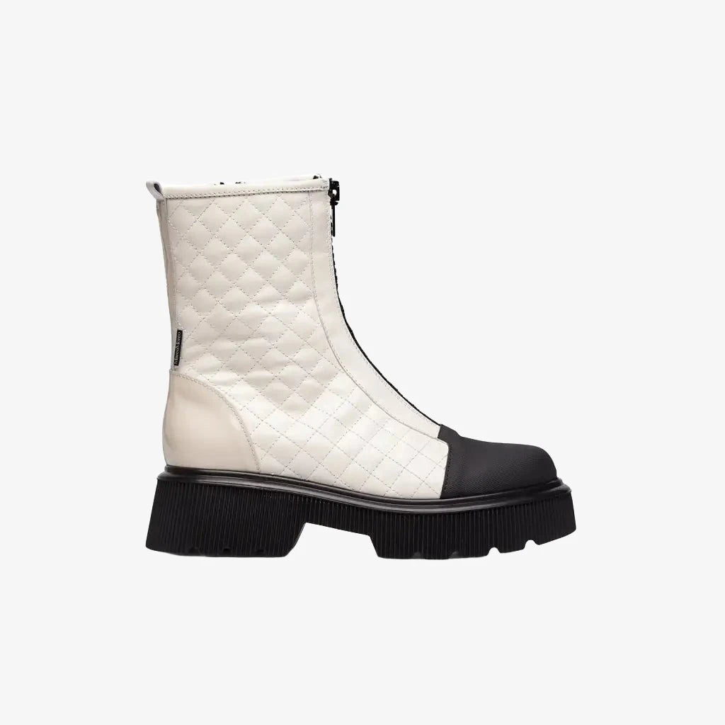 Olive - White/Black Short Boots MARCO MOREO