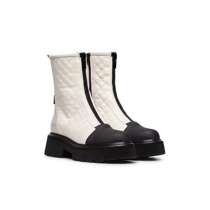 Olive - White/Black Short Boots MARCO MOREO