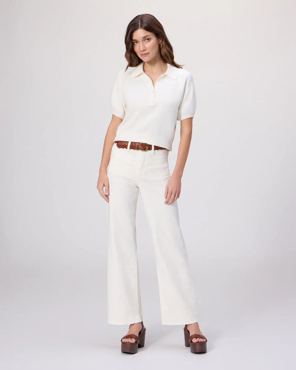 Paige anessa 31 wide leg jean - tonal ecru Jeans Paige