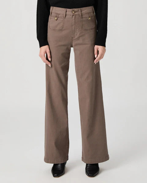 Paige anessa 31 wide leg jean - vintage mushroom taupe