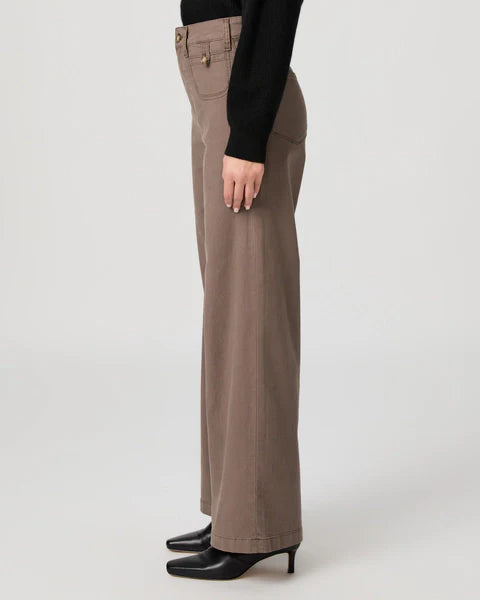 Paige anessa 31 wide leg jean - vintage mushroom taupe