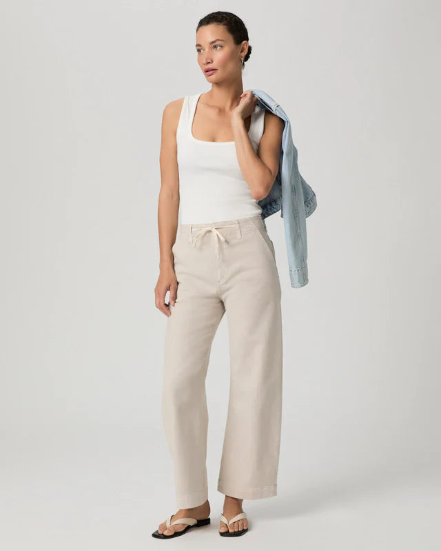 Paige arellia ankle barrel leg jean - vintage pumice stone