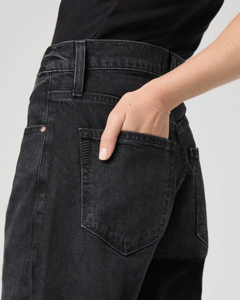 Paige arellia ankle barrel leg jeans - black void Jeans