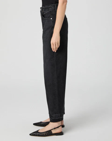 Paige arellia ankle barrel leg jeans - black void Jeans