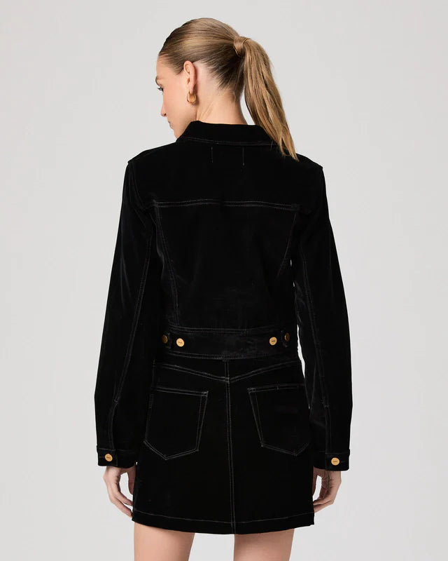 Paige chantal jacket - onyx rich velvet Jackets Paige