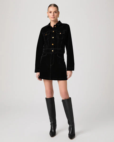 Paige chantal jacket - onyx rich velvet Jackets Paige