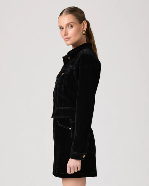 Paige chantal jacket - onyx rich velvet Jackets Paige