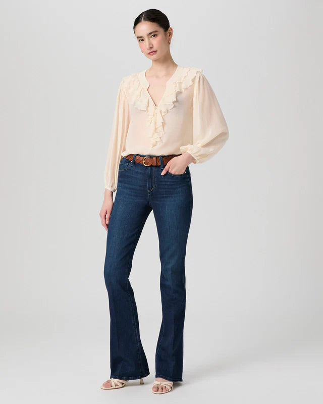 Paige high rise laurel canyon bootcut jean 32in berlin