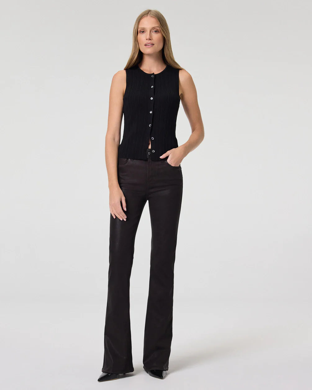 Paige high rise laurel canyon bootcut jean 32in - chicory