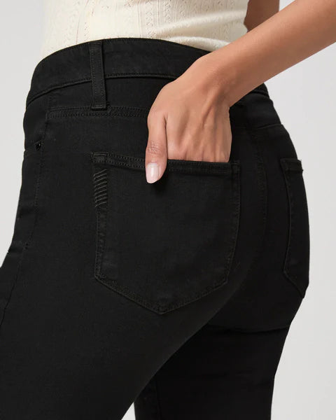 Paige high rise manhattan 32 inch bootcut jean - black