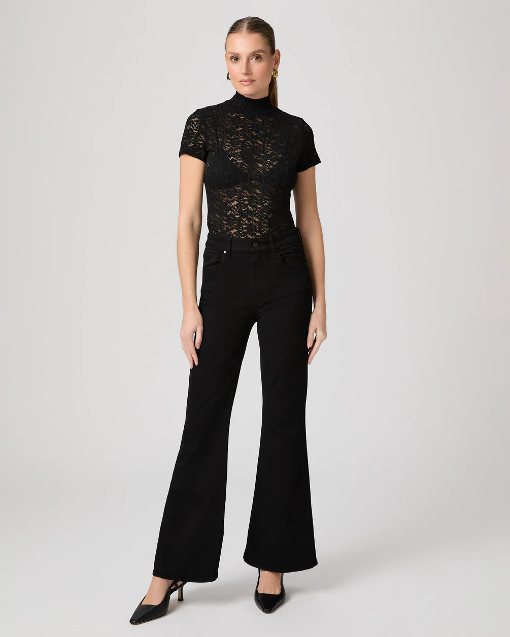 Paige marlow skimmer flare jean - black shadow Jeans Paige