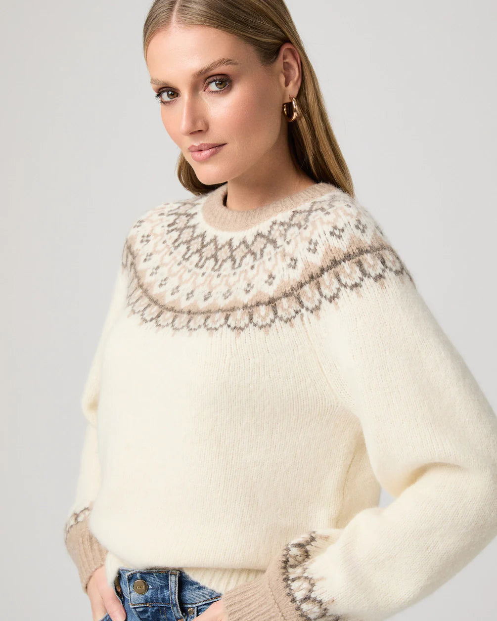 Paige misha sweater - ivory multi Sweater Paige