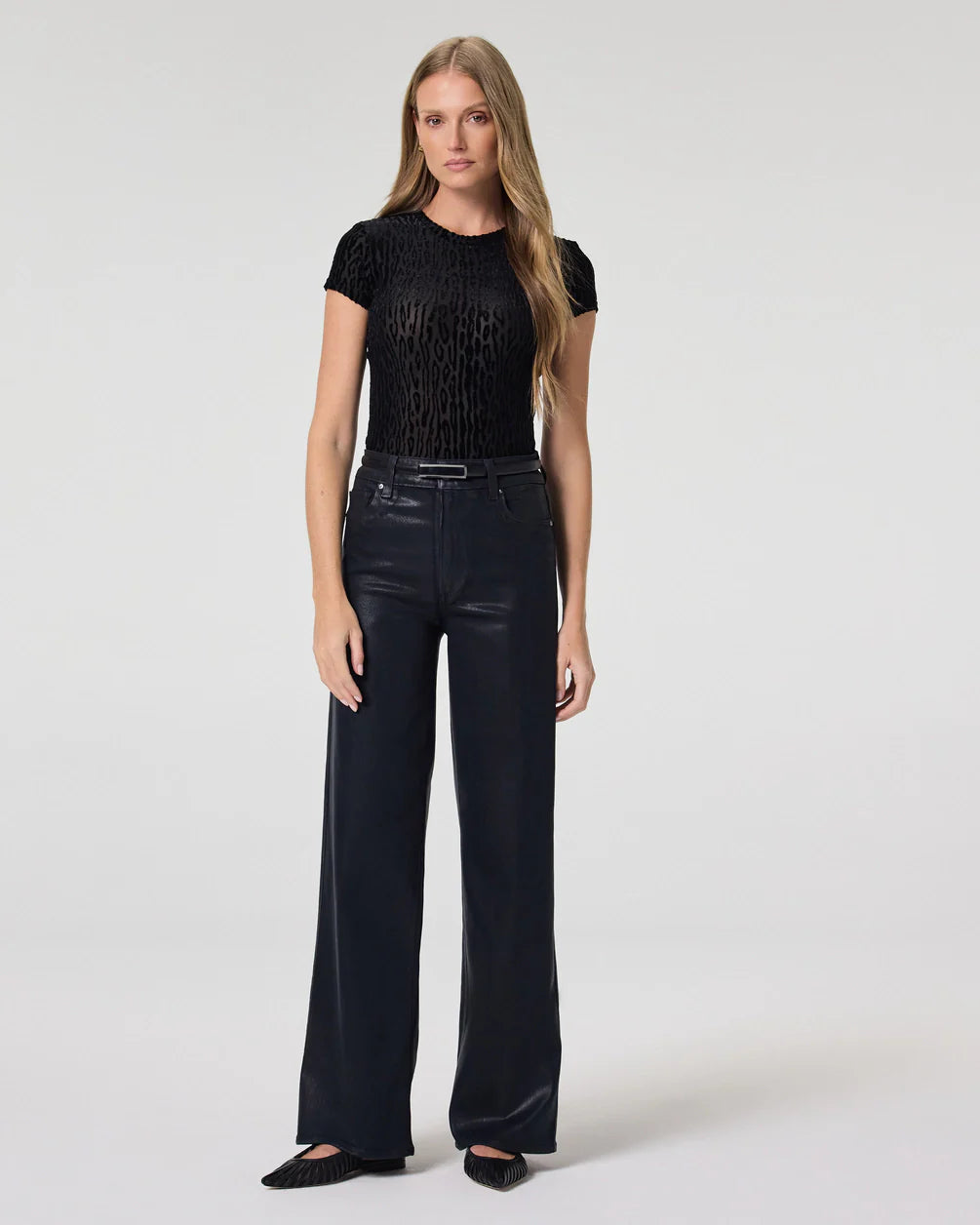 Paige sasha 32 inch wide leg jean - navy seascape luxe