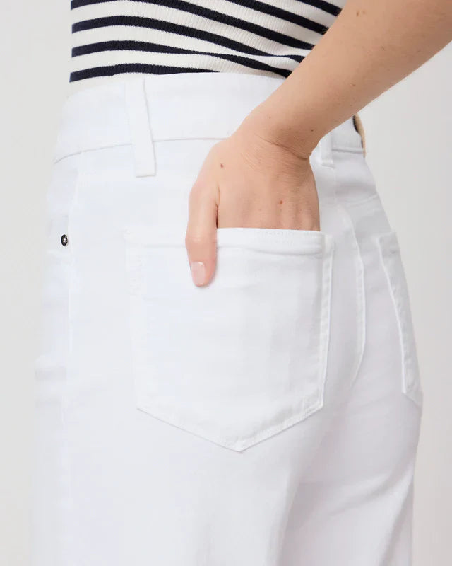 Sasha 32’’ wide leg jeans - crisp white Jeans Paige