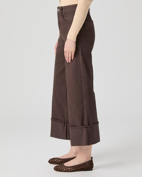 Paige sasha ankle wide leg jean - rich chocolate Jeans Paige