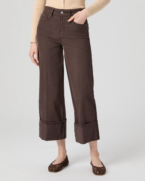 Paige sasha ankle wide leg jean - rich chocolate Jeans Paige
