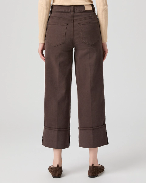 Paige sasha ankle wide leg jean - rich chocolate Jeans Paige