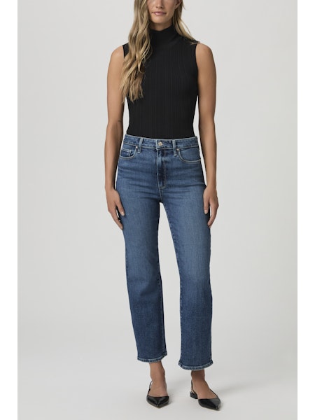 Paige stevie ankle straight jean - aquarius Jeans Paige