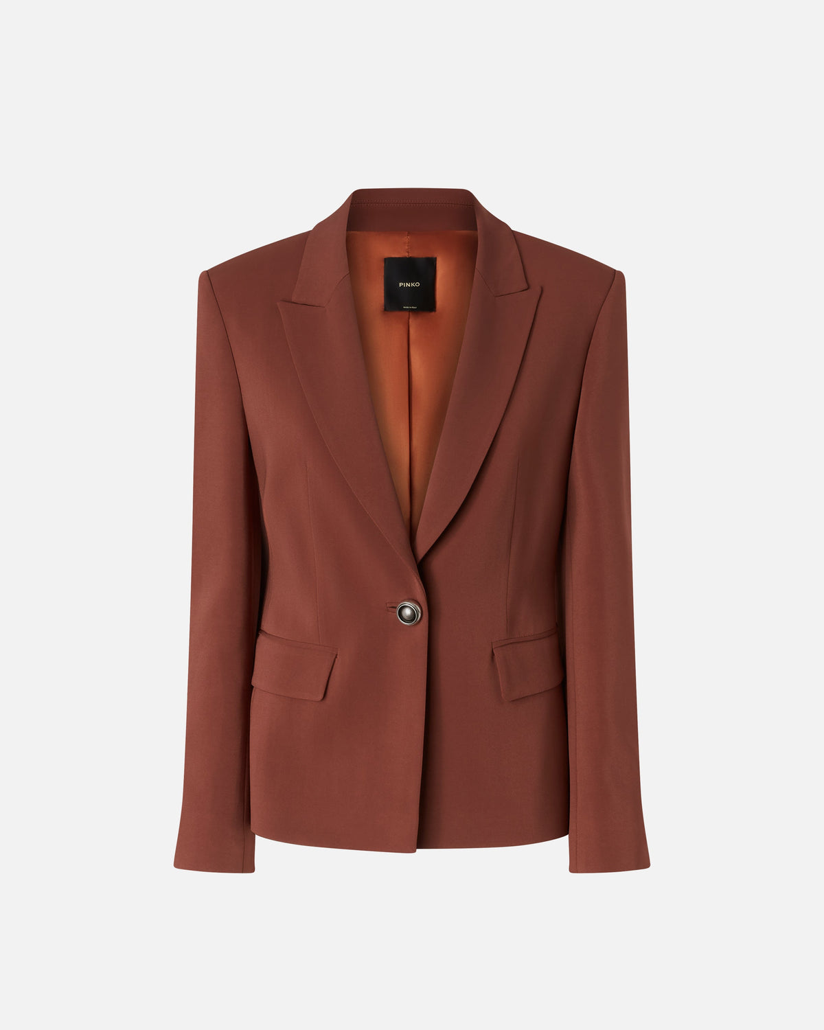 Pinko single-breasted cady blazer - brown Blazers Pinko