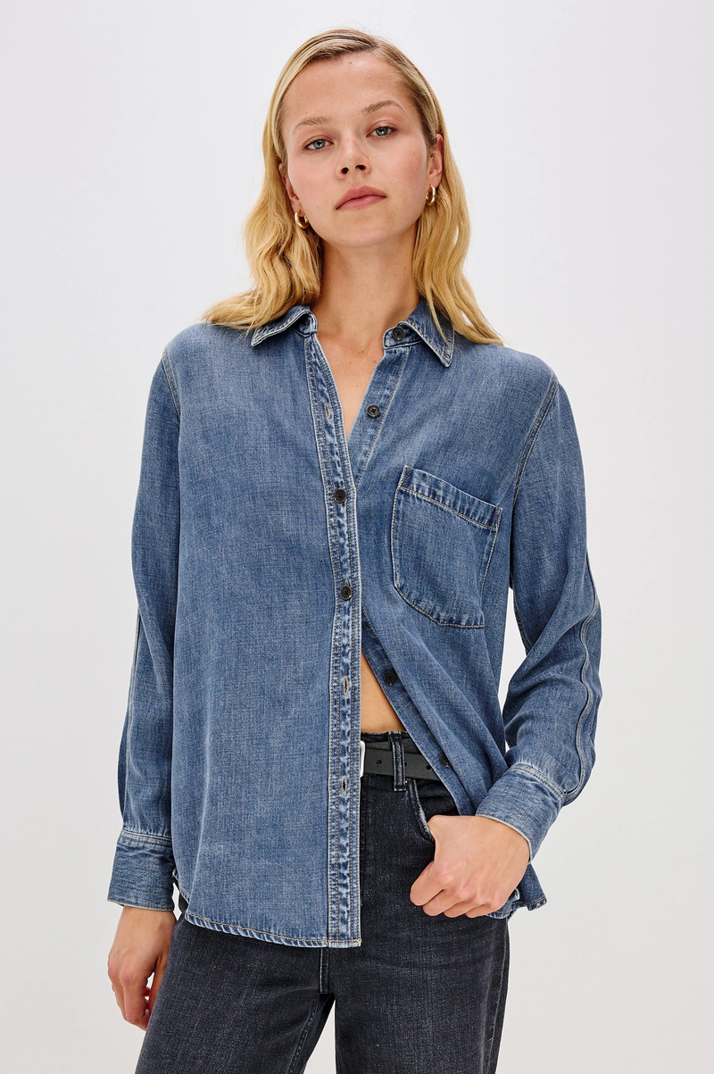 Rails atticus shirt - antique blue Shirts Rails