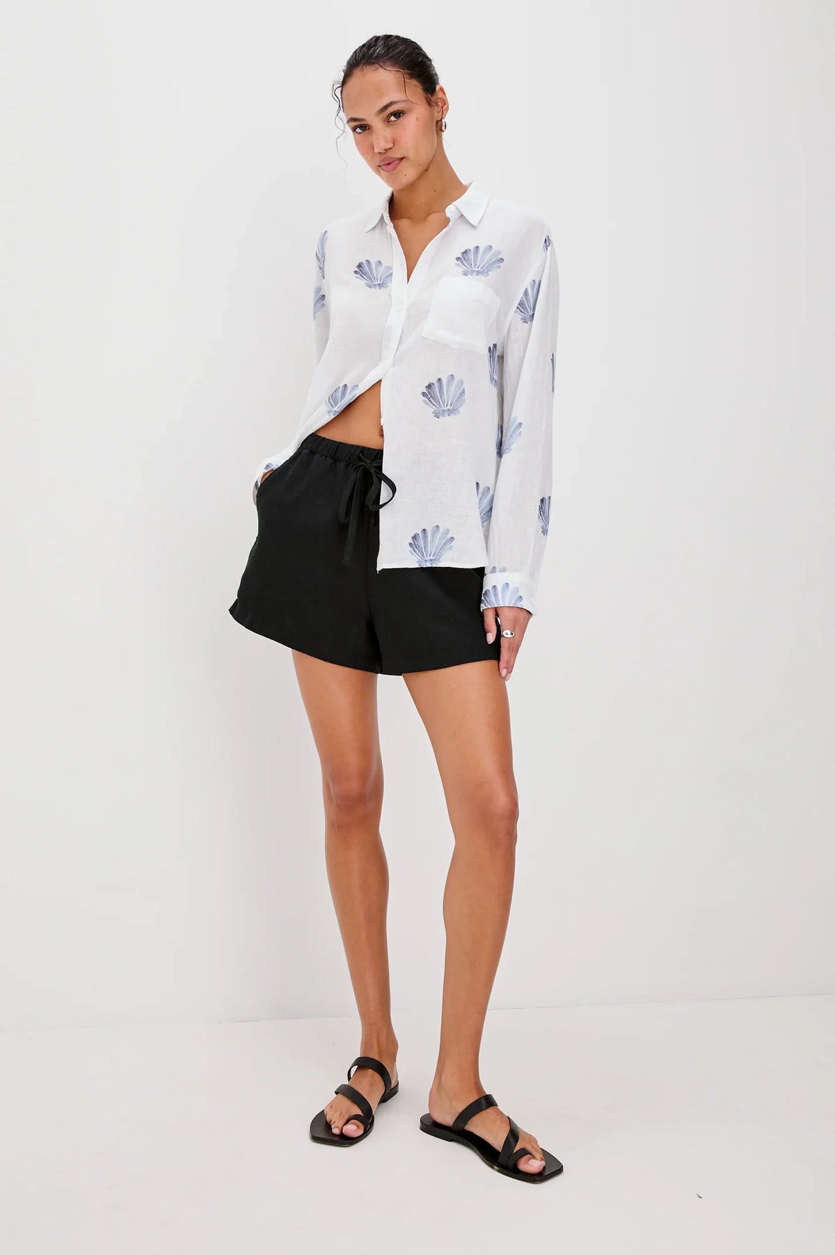 Rails charli shirt - blue seashells Shirts Rails