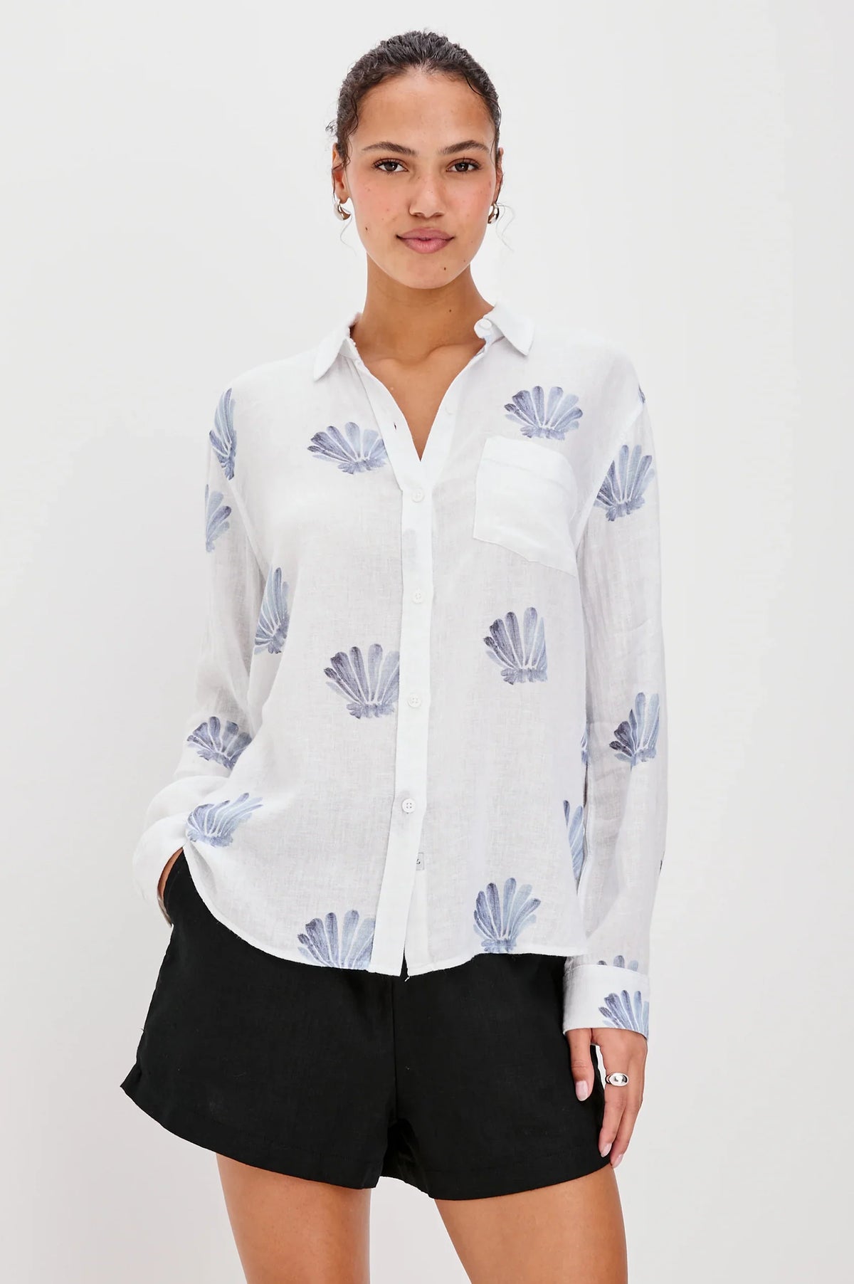 Rails charli shirt - blue seashells Shirts Rails