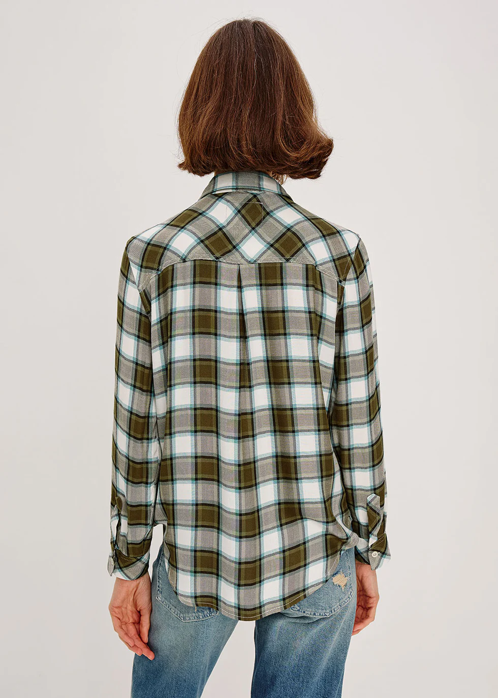 Rails hunter shirt - olive stone blue Shirts Rails