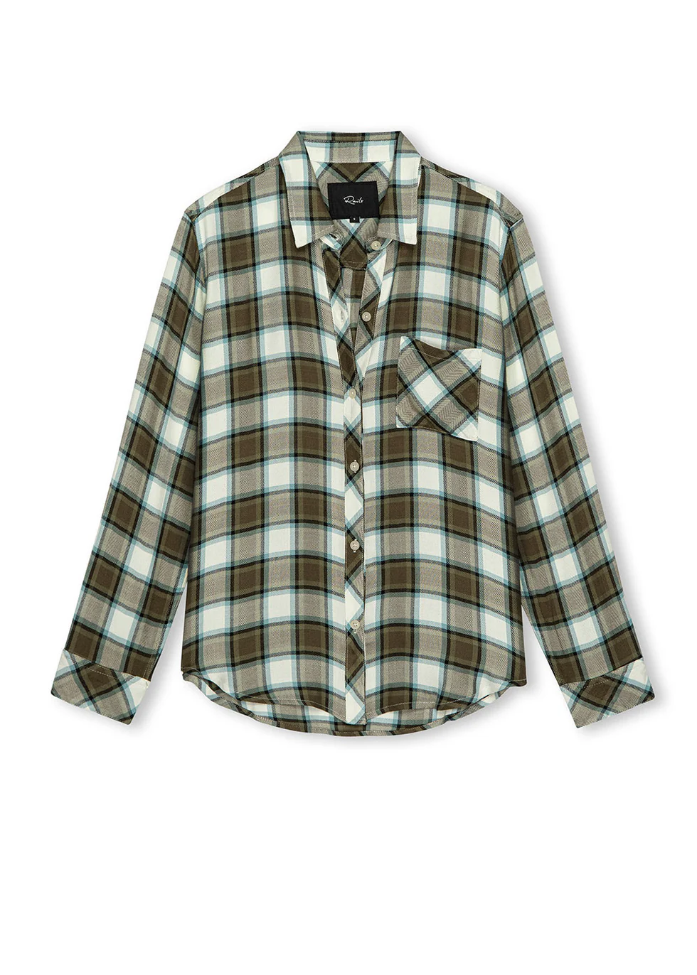 Rails hunter shirt - olive stone blue Shirts Rails