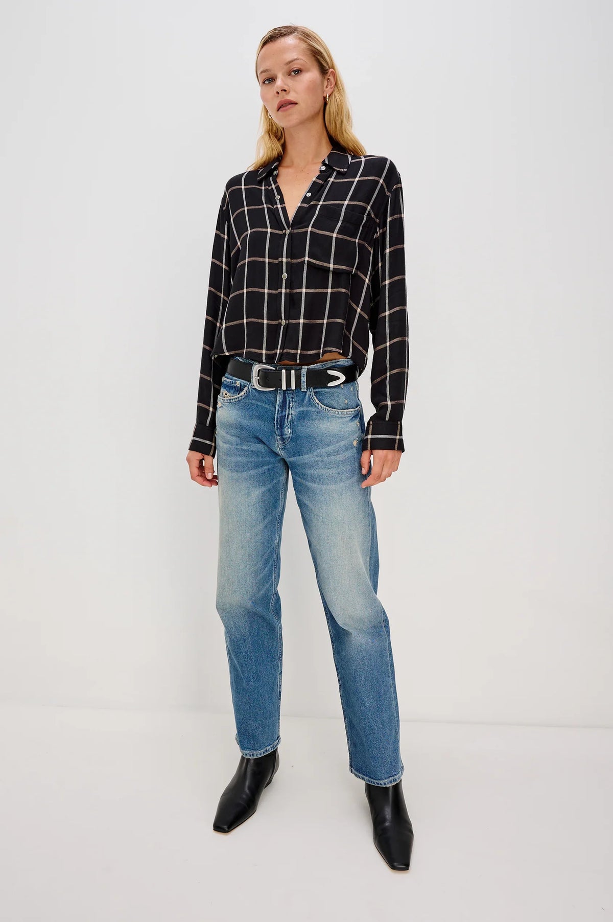 Rails malin shirt - onyx sand birch Shirts Rails
