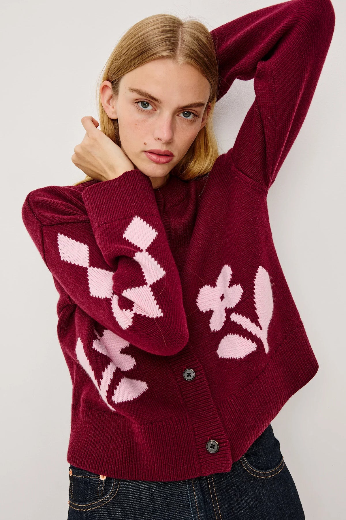Rails mavie cardigan - garnet daisy Cardigans Rails