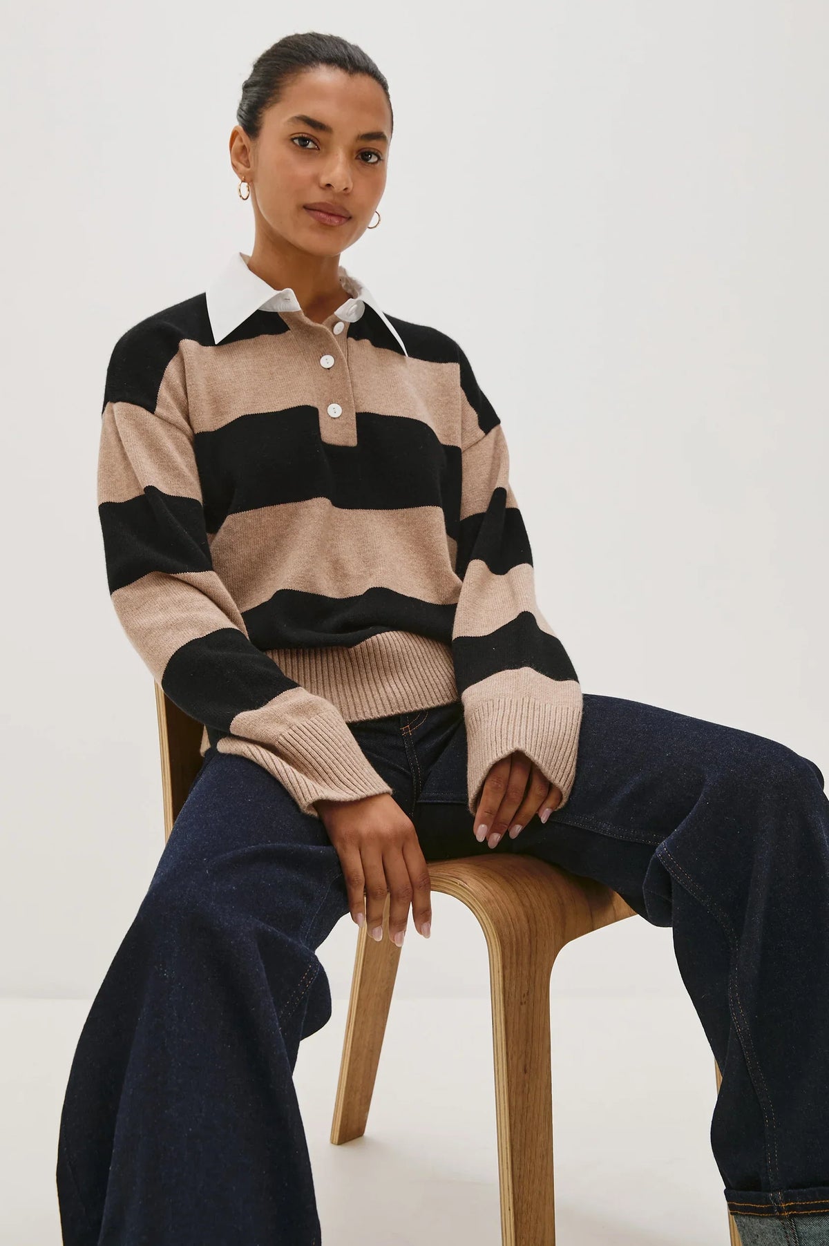 Rails paxton sweater - oatmeal black Sweater Rails