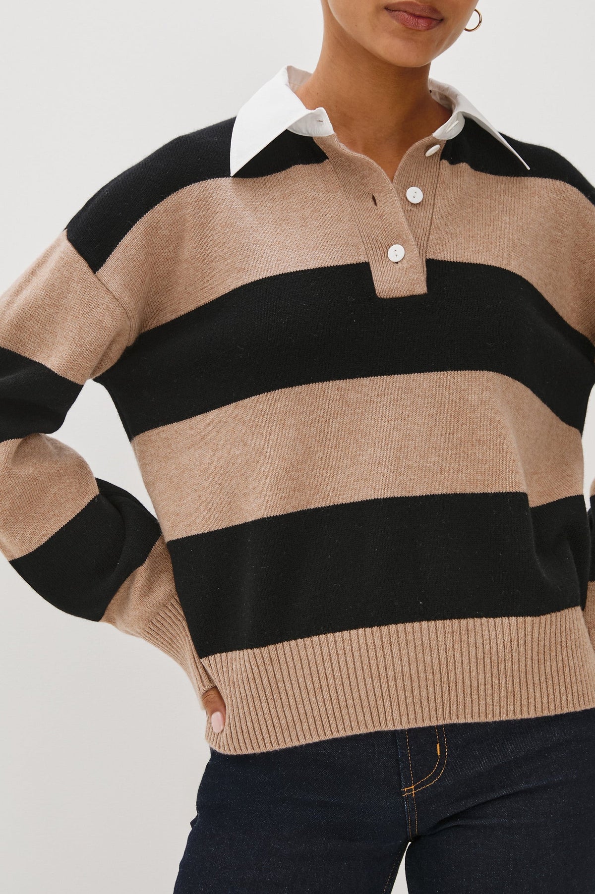 Rails paxton sweater - oatmeal black Sweater Rails