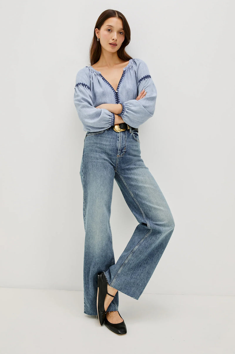 Rails toshi blouse medium cloud wash Blouse Rails