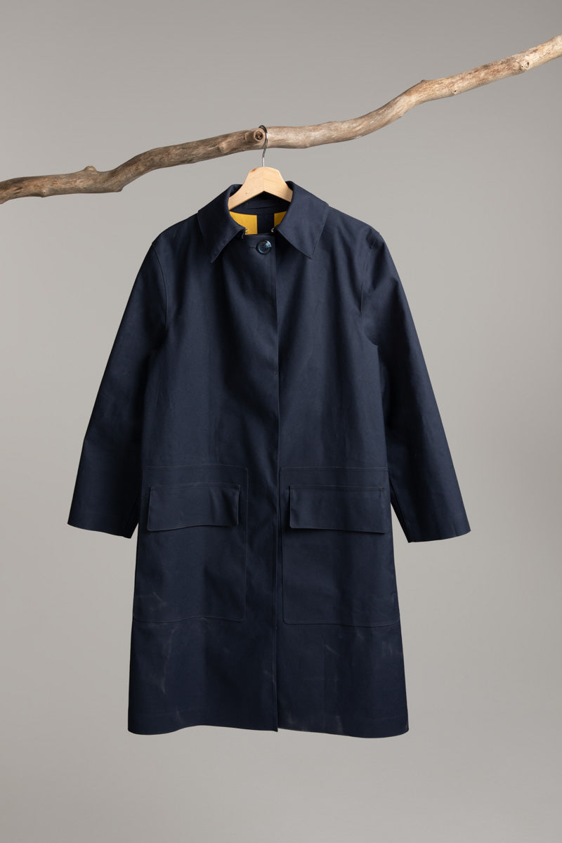 Riding coat | navy / lemon Riding Coat Hancock Archive
